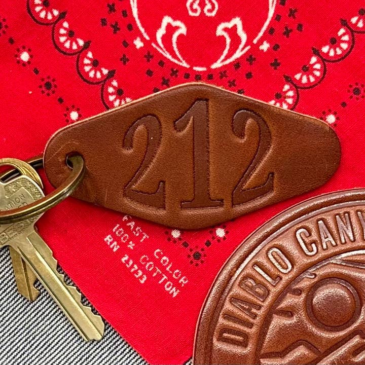 The Motel Keychain - 212 for wholesale by Diablo Canyon Workshop