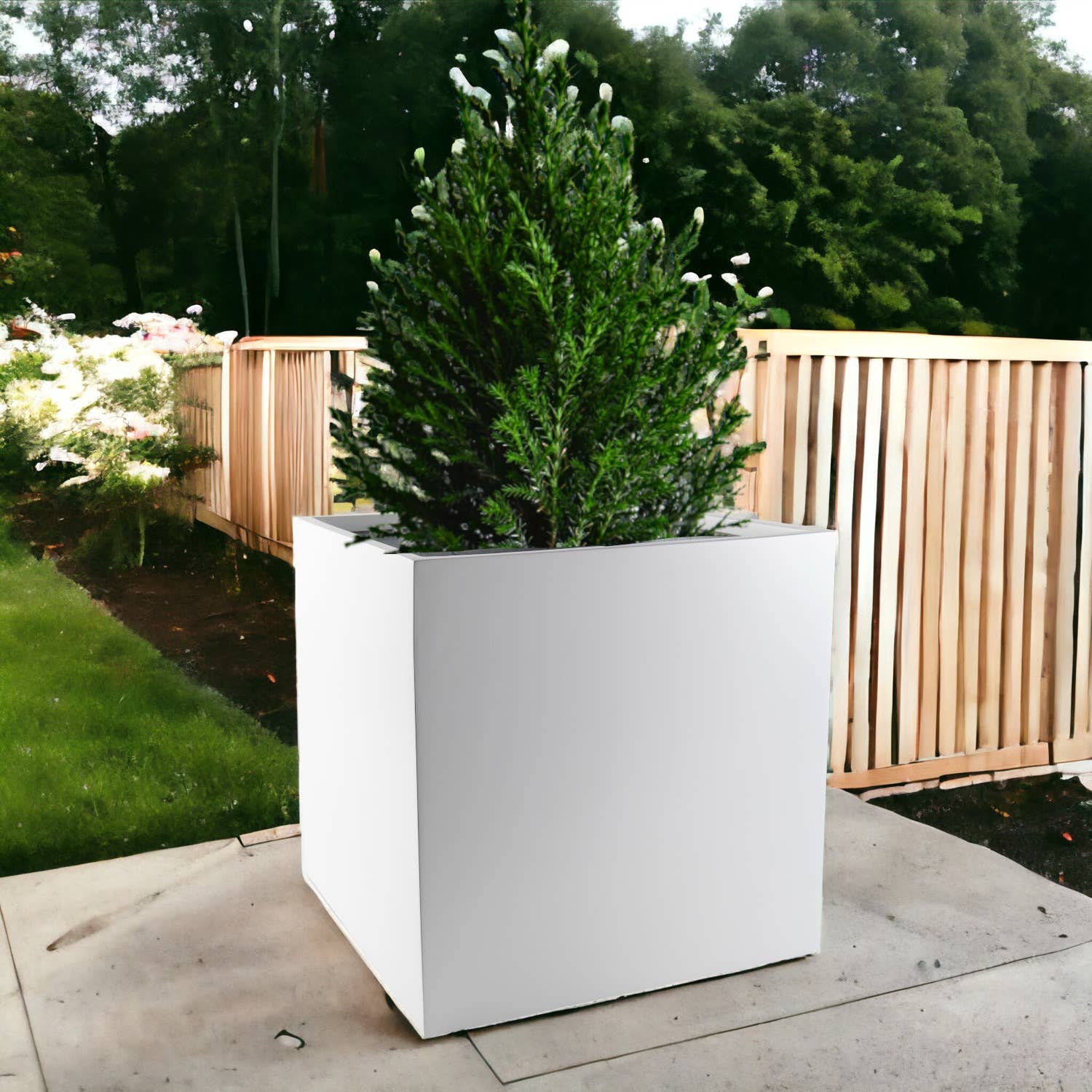 Vasesource - Wholesale Planter Box - Cube XL Fiberstone Planter (CUBE24)3