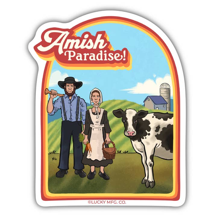 Amish Paradijs Lancaster, PA Sticker voor wholesale door Lucky Mfg. Co.