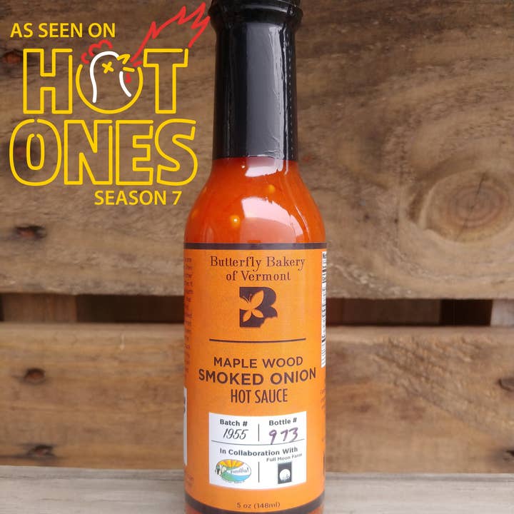 Butterfly Bakery of Vermont - Wholesale Hot Sauce - Maple Wood Smoked Onion Hot Sauce 5oz