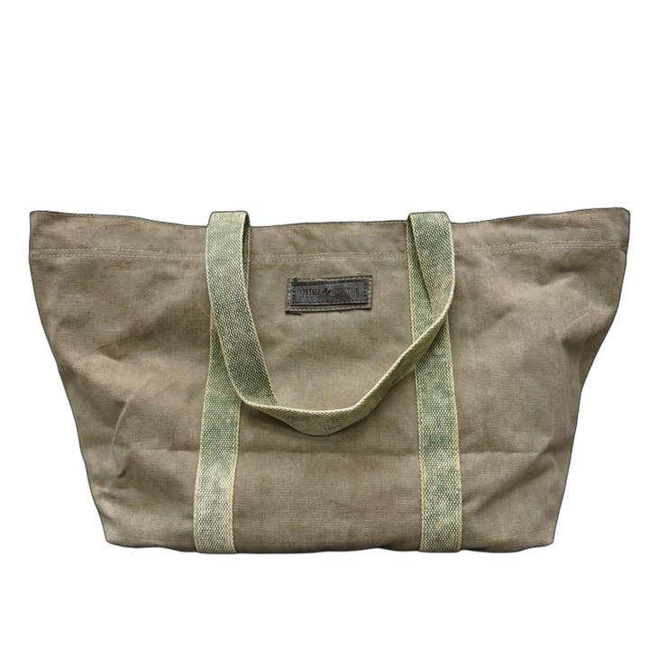 Vintage Addiction - Vendita all'ingrosso Borsa tote - Donna - Grande borsa da tenda riciclata con camouflage