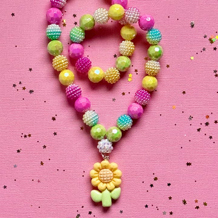 Sweet As Sugar Jewellery - Wholesale Kids necklace – Kids - Beaded Necklace Flower