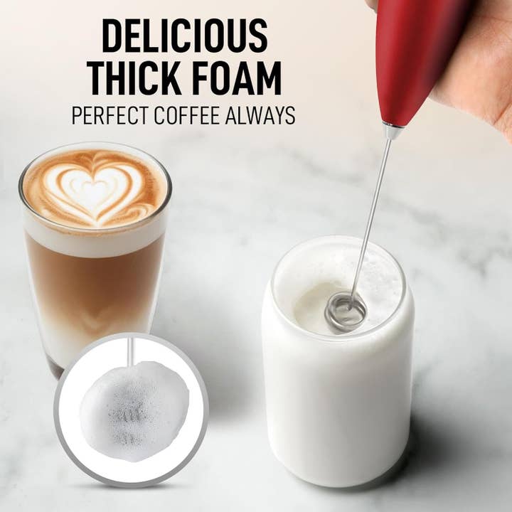 Zulay Kitchen - Wholesale Kitchen Tool/Gadget - Zulay Double Whisk Milk Frother Handheld Mixer