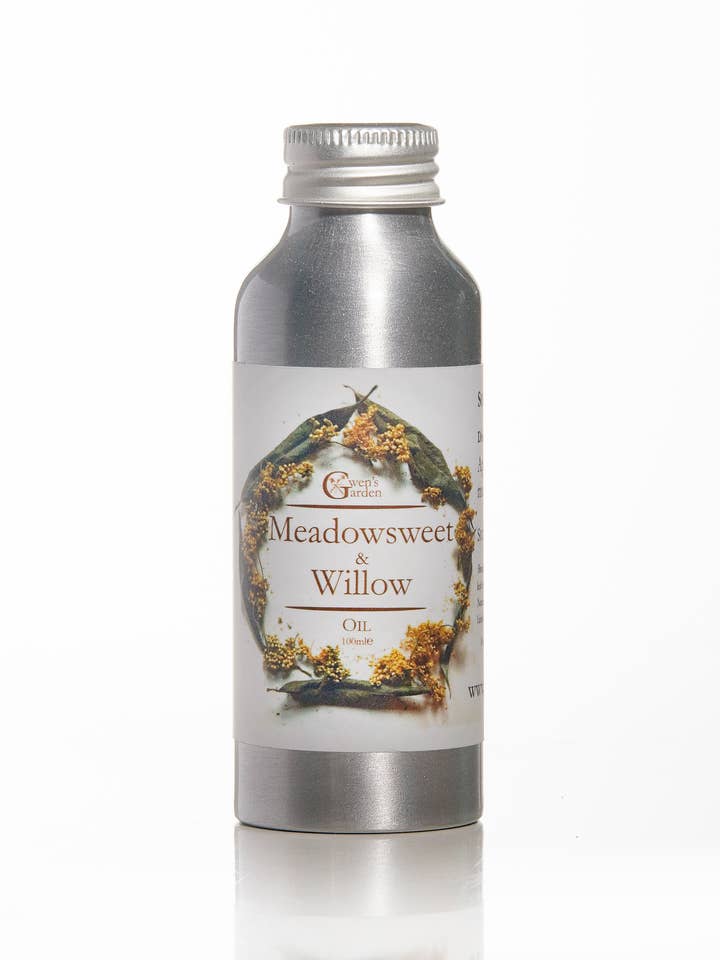 Meadowsweet & Willow Massage Oil, 100ml for wholesale by Gwen's Garden