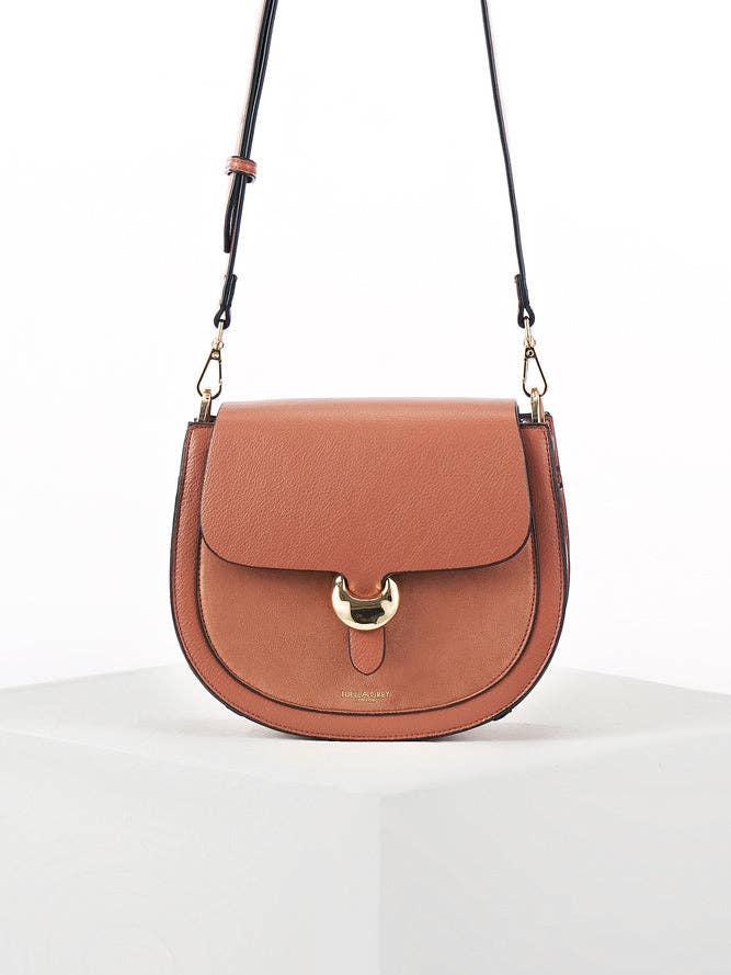 Venetia Borsa a Tracolla in Pelle Rosa Toscano per la vendita all'ingrosso da parte di Luella Grey London