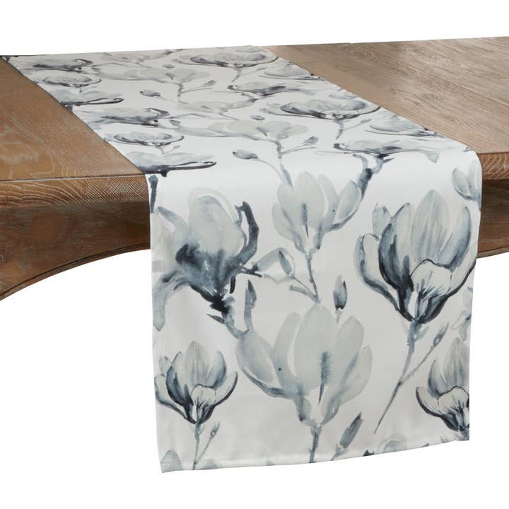 Watercolor Floral Runner for wholesale by Saro Lifestyle