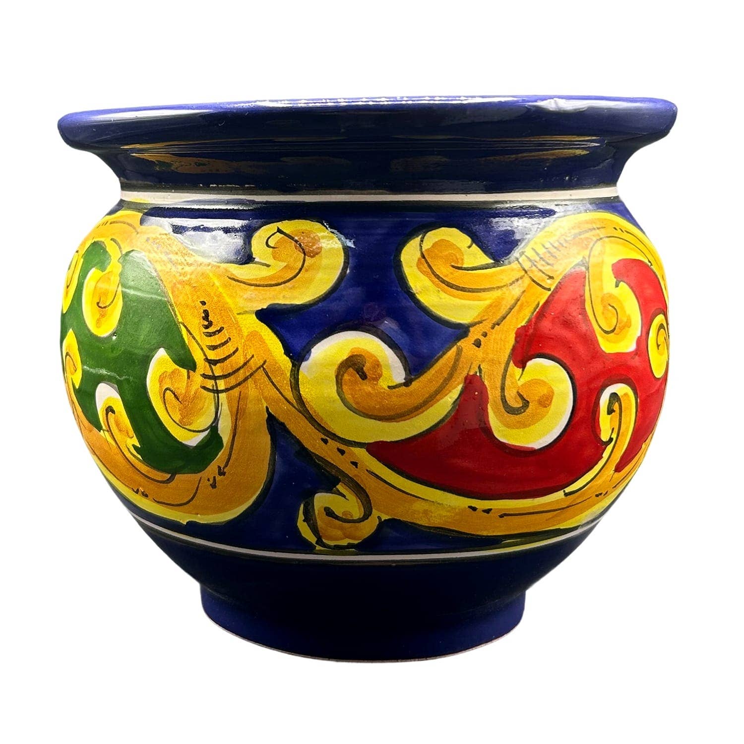 Etnico del Mondo - Wholesale Vase - Gaspò Cachepot Vase Hand-Decorated Caltagirone Ceramic #171