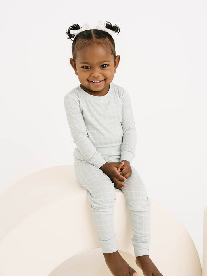 Fog Checks Bamboo Set for wholesale by Little One Shop