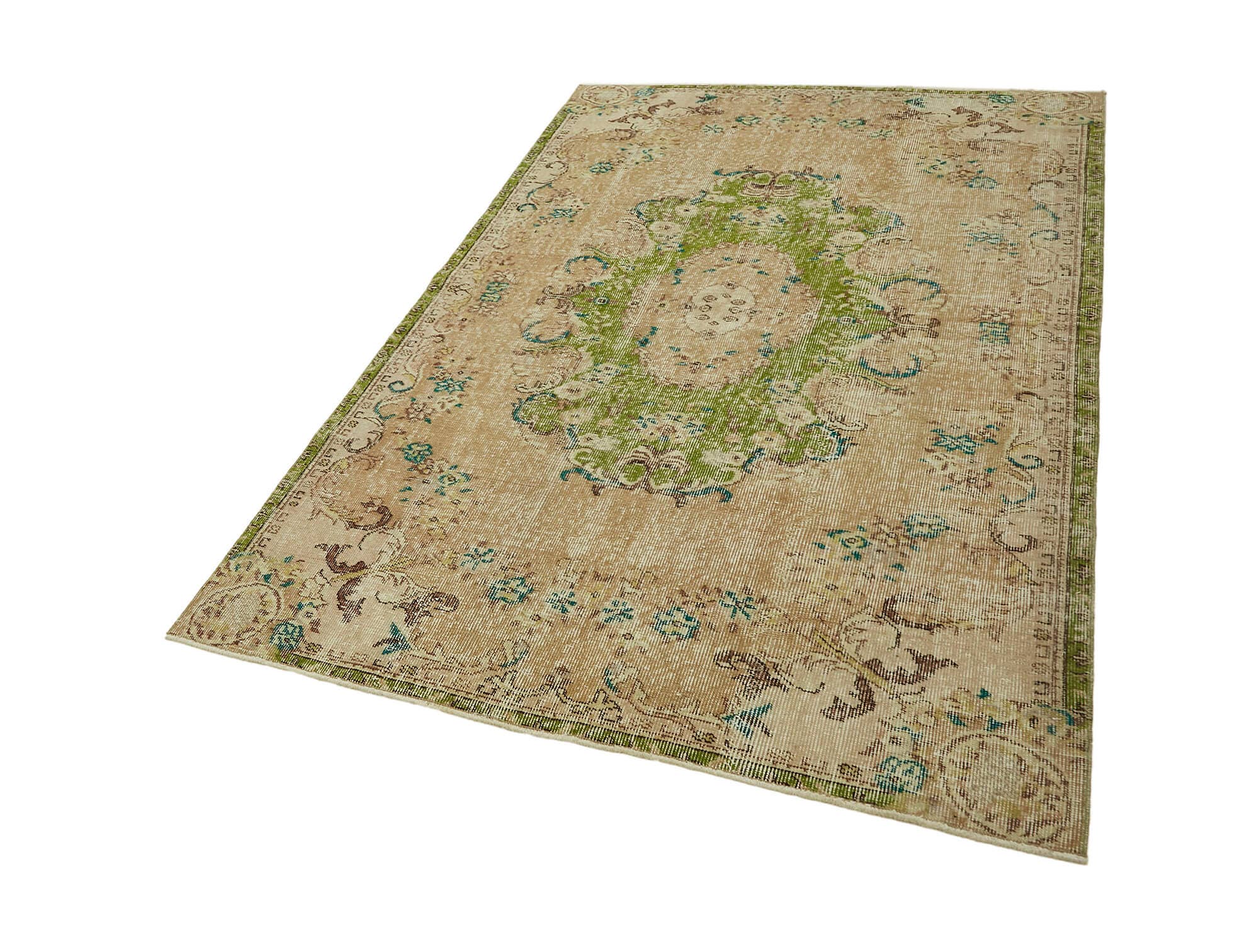 RUG N CARPET - Wholesale Area Rug - 4x7 Beige Turkish Handmade Area Rug - 459142