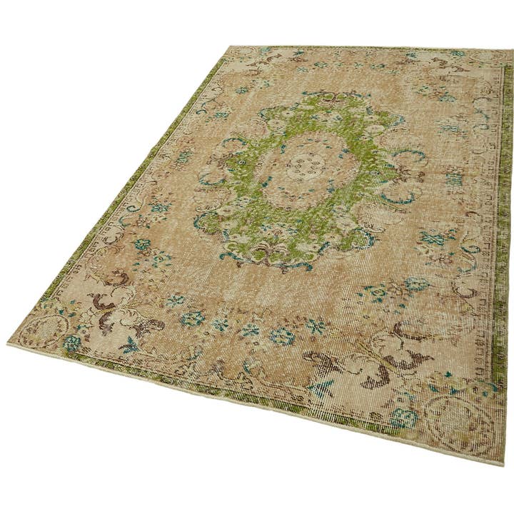 RUG N CARPET - Wholesale Area Rug - 4x7 Beige Turkish Handmade Area Rug - 459142