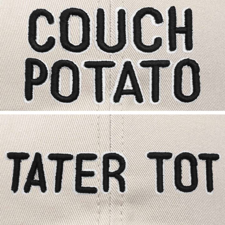 Dalix - Wholesale Baseball Cap - Unisex - DALIX Father Son Couch Potato Tater Tot Ball Cap Embroidery