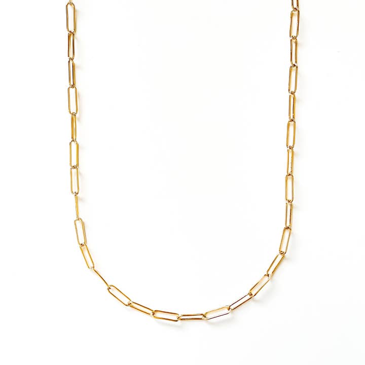 Collana di spessore medio con catena a graffetta moda Y98 per la vendita all'ingrosso da parte di S&A Fashions