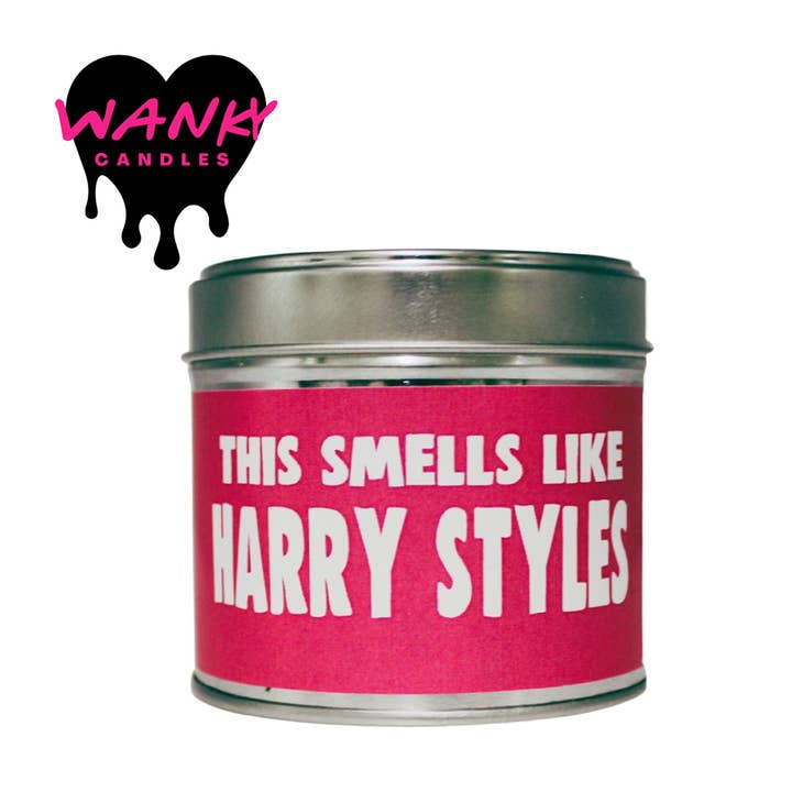 Cheeky Chops Cards & Wanky Candles - Wholesale Travel Candles - Harry Styles Candle Tin Candle smells of Harry Styles5