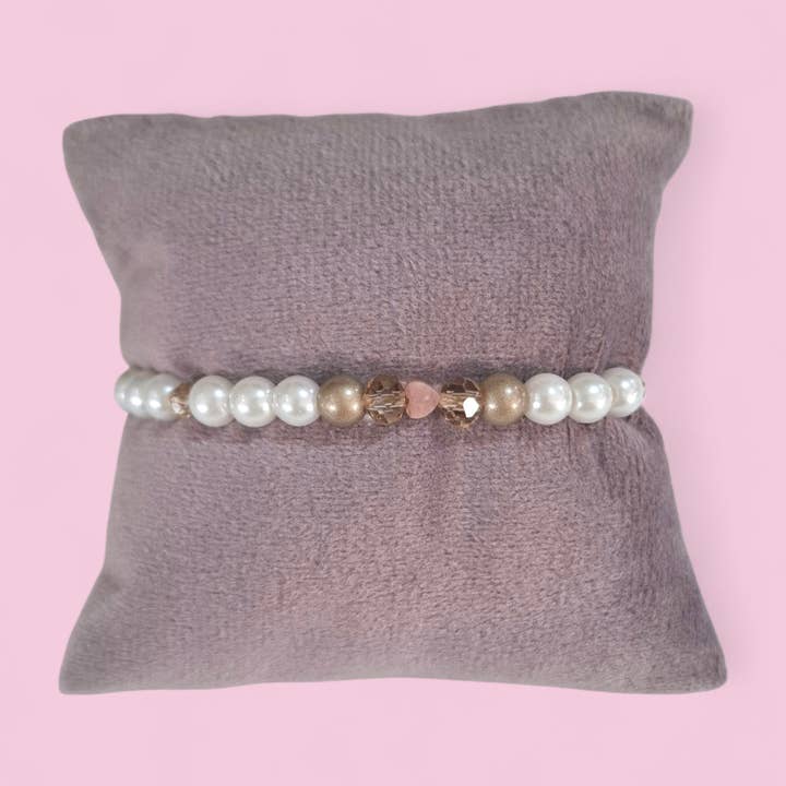 Armband met klein sprankelend hart voor wholesale door Feestbeest-kids