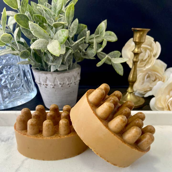 Sacred Lore - Wholesale Bar Soap - Golden Milk Massage Bar, Turmeric Soap0