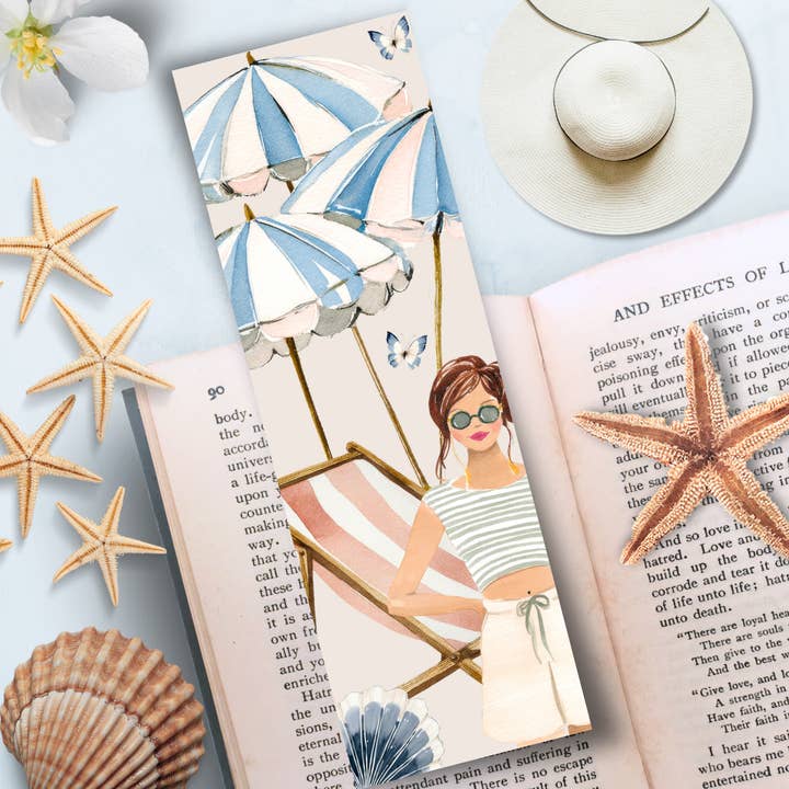 Marcador de livro "Um dia no mar" por atacado de Les Moonettes