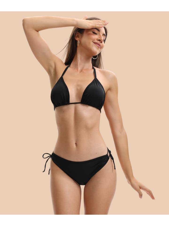 Black Bimba 2-Piece Brazilian Menstrual Bikini for wholesale on Faire