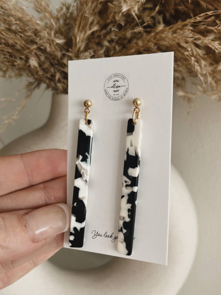 Ciondoli a barra in acrilico - 1 per la vendita all'ingrosso da parte di ElleseeWomen