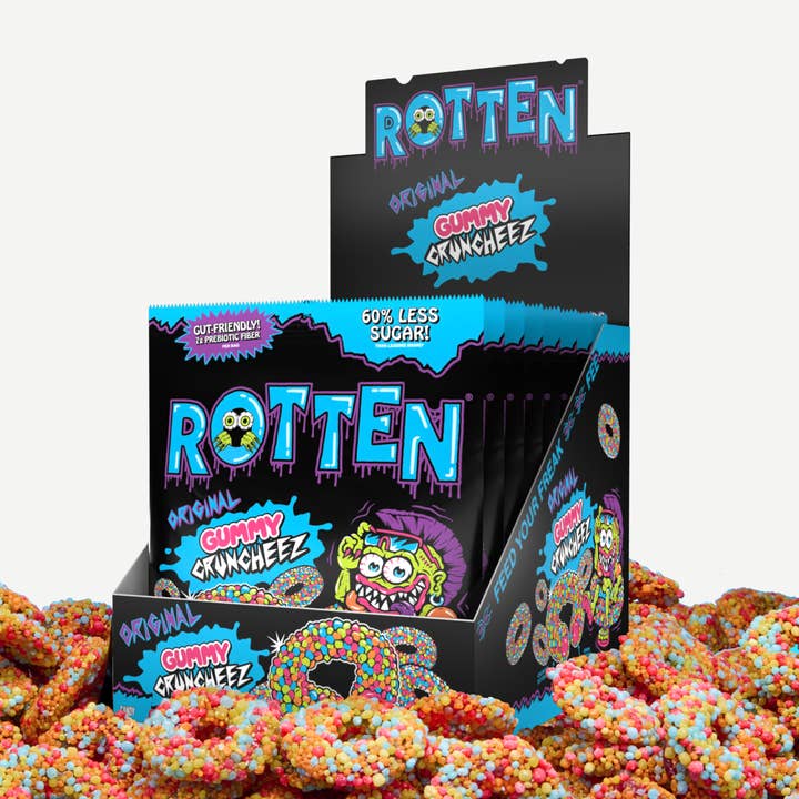 Rotten Candy - Wholesale Gummy - NEW Original Gummy Cruncheez 1.8oz - 8 Pack