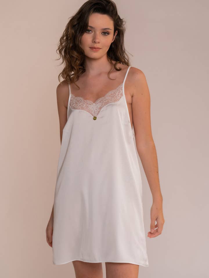 Parel Glam Nachtjapon voor wholesale door Mira Sleepwear