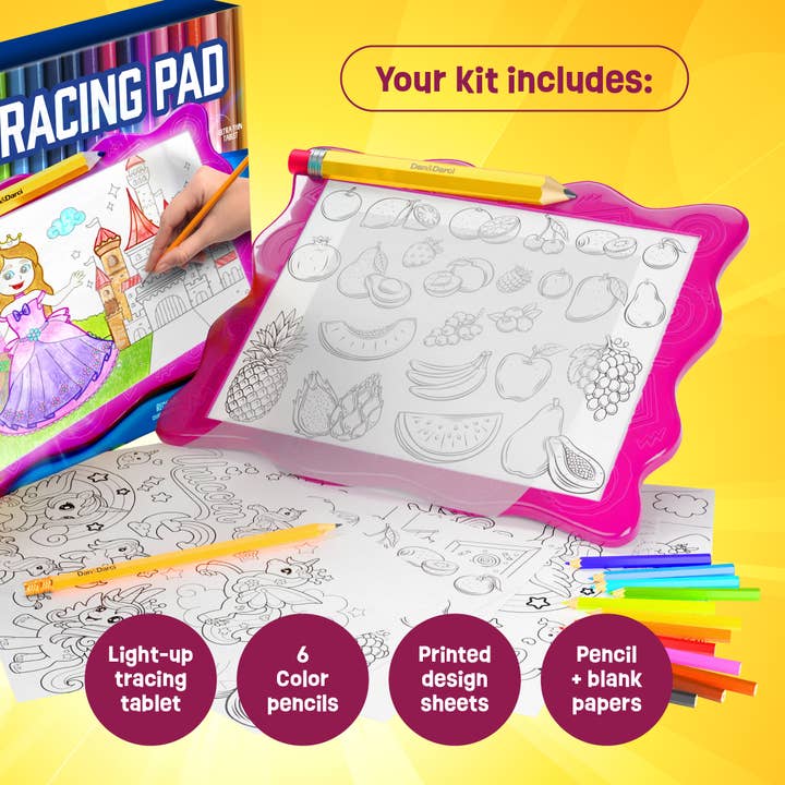 Dan&Darci - Wholesale Art Set - Kids & Baby - Light Up Tracing Pad for Kids - Craft Kit for Girls & Boys2