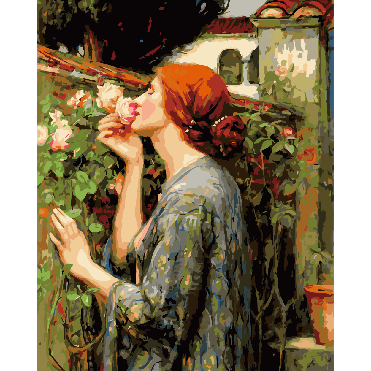 Winnie's Picks – Großhandel Bastelset – Die Seele der Rose, von John William Waterhouse - Malen nach Zahlen1
