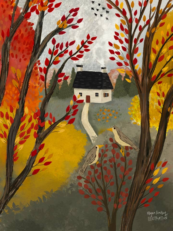 Impressões "Tarde de Outono" por atacado de Megan Lindsey Illustration