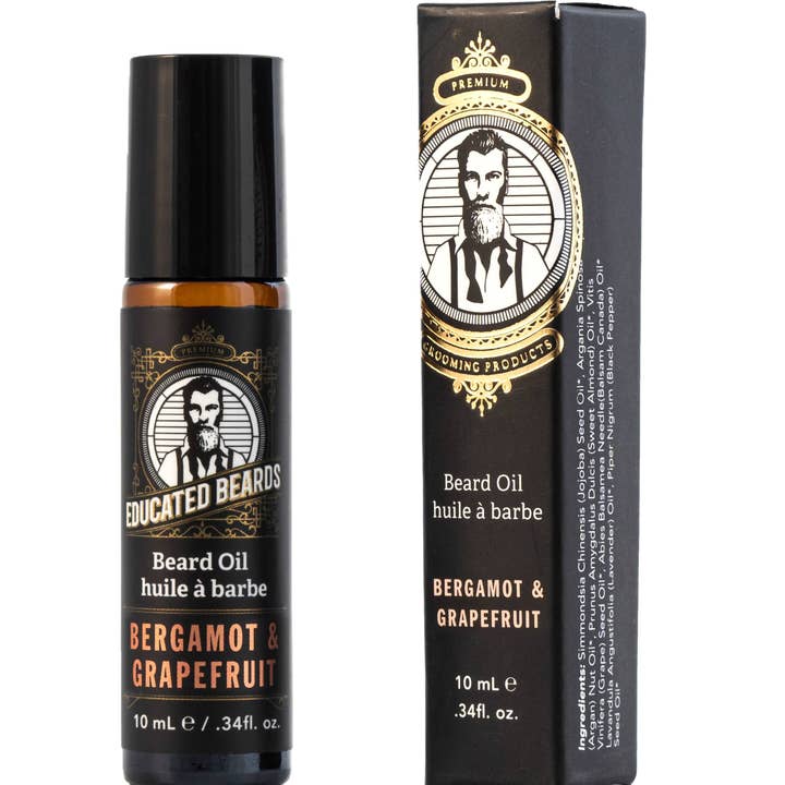 Bergamot Grapefruit Beard Oil 10ml/.34fl.oz for wholesale by Educated Beards
