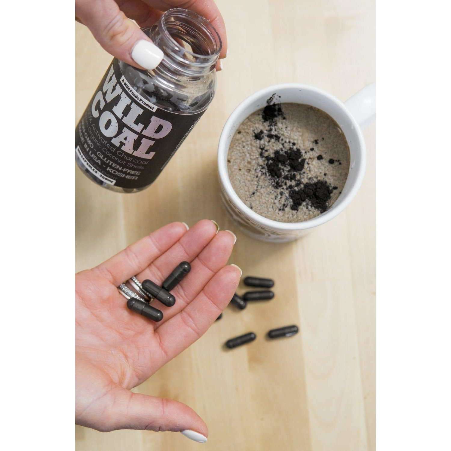 Wild Foods - Wholesale Oral supplement/vitamin - Wholesale  - Activated Charcoal Capsules, 100ct3