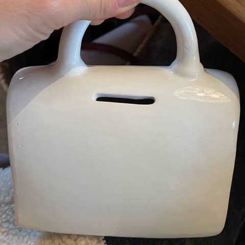 Les Vilaines Filles - Wholesale Money/Piggy Bank - "Wonderwoman of Spending" piggy bank handbag1