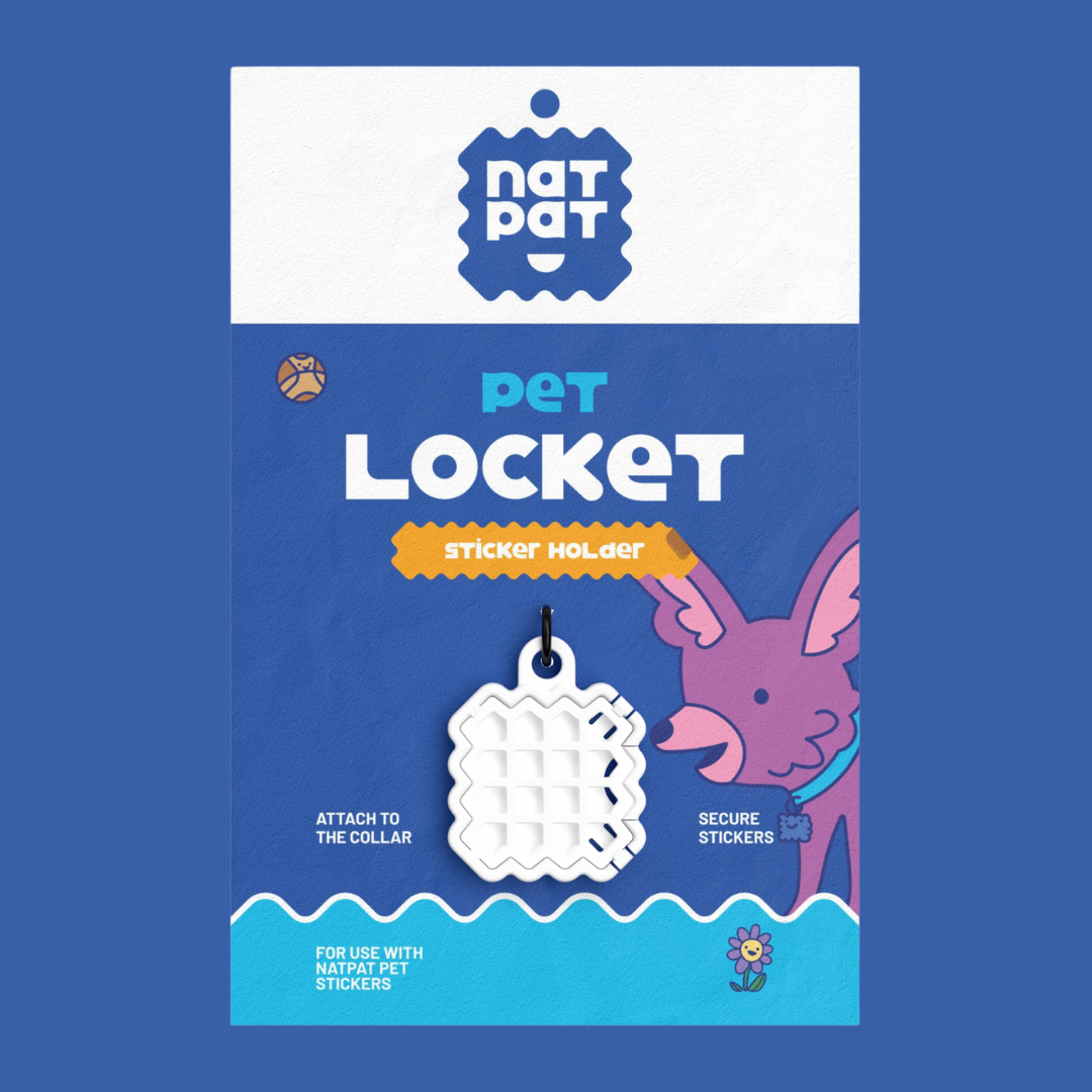 NATPAT - Wholesale Pet collar – Cat/dog - NATPAT Pet Locket - Collar Sticker Locket (pair w/ Pet Zen)2