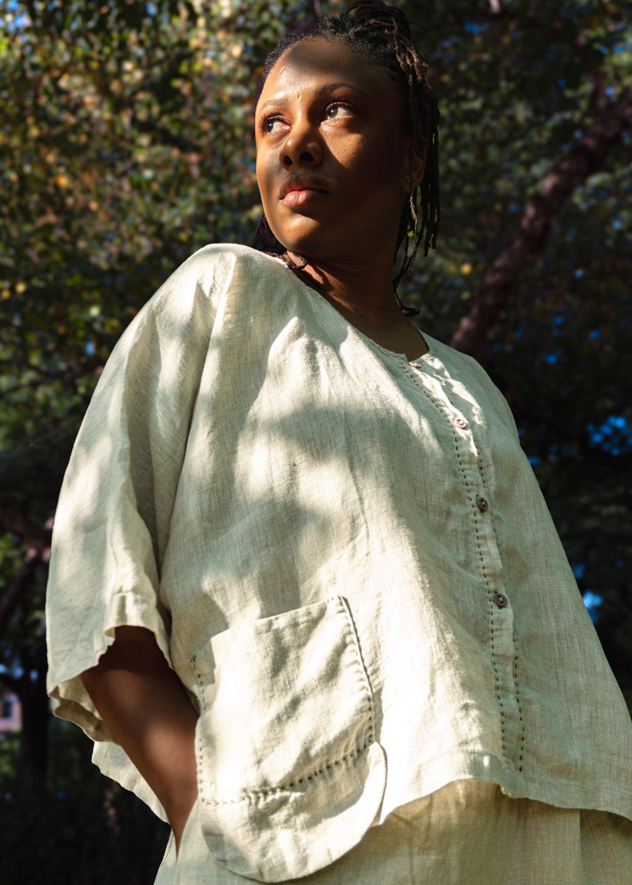 Belle Waera - Wholesale Button Down Shirt - Women's - Artisan wing shirt | LES011