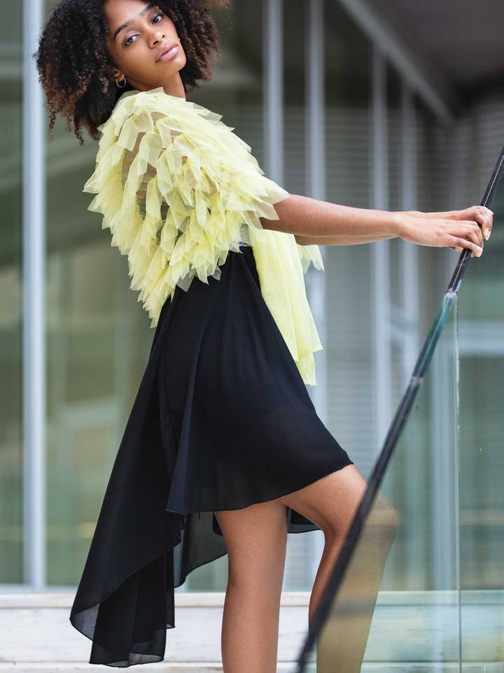 Danube Tulle Party Shawl for wholesale by MR Complements