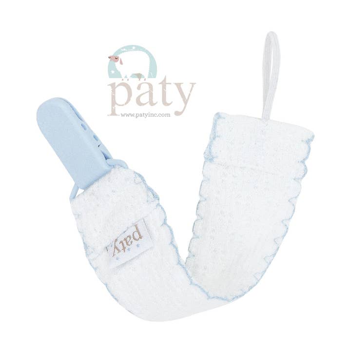 Paty Knit Pacifier Clip #189 for wholesale by Paty