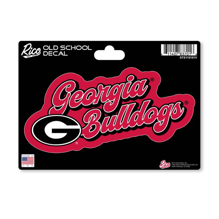 Georgia Bulldogs Vintage Decal for wholesale by Rico Industries