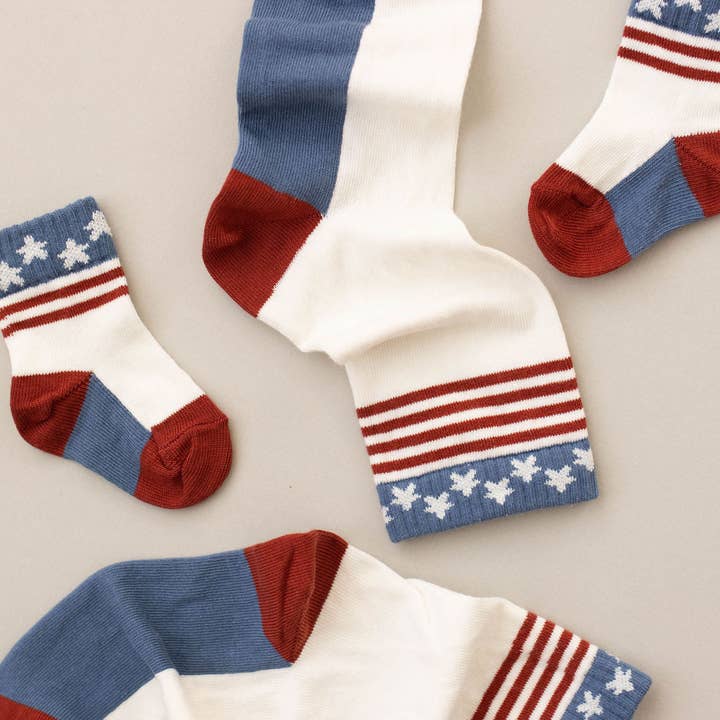 Little Millers - Wholesale Socks - Kids & Baby - Stars and Stripes Sock- Baby and Kid2