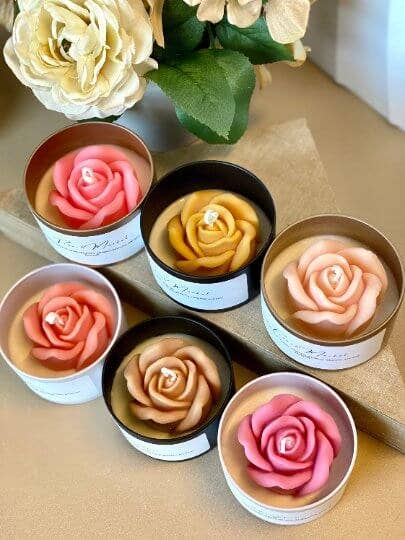 Crazy About Candles – wholesale Jar/filled candle – Flower in a Jar Candle – Handcrafted Soy Wax Scented Candle Gift5