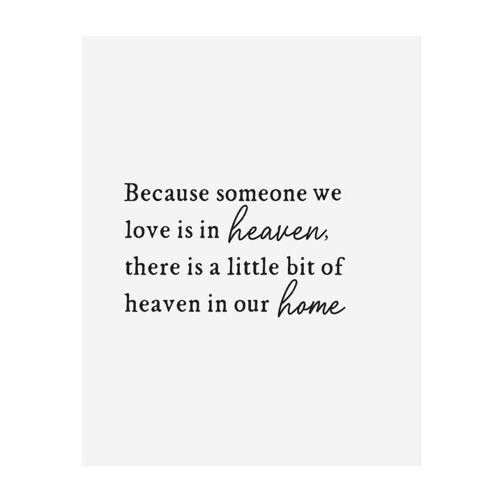 Heaven In Our Home - Print for wholesale by The Anastasia Co