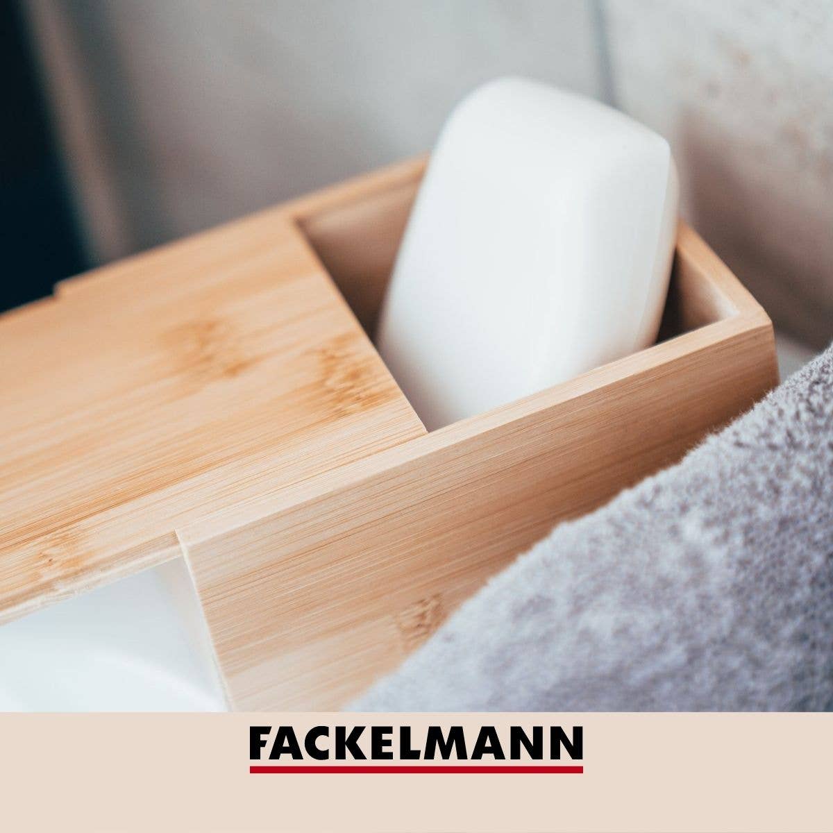 Fackelmann - Wholesale Soap Caddy - Tecno bamboo soap box with lid4
