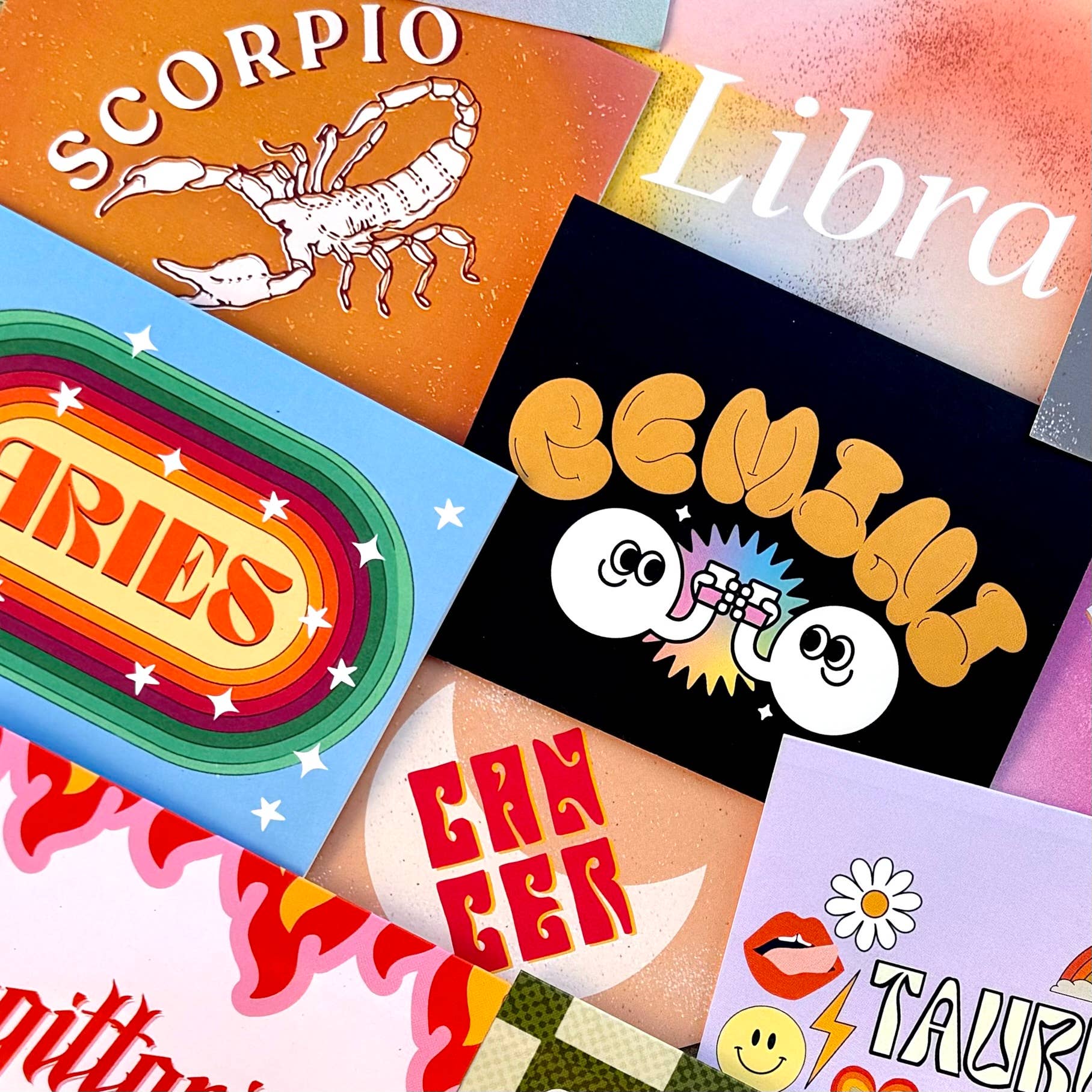 Charley Taylor Art - Wholesale Birthday Card - Gemini Zodiac Sign Birthday Card Astrology Blank Inside7