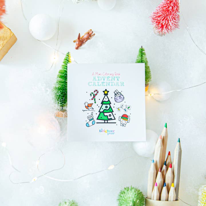 A Brighter Year - Wholesale Coloring & Activity Book - Adult - Color Your Own Advent Calendar Gift Set, Christmas 2025 Gift2