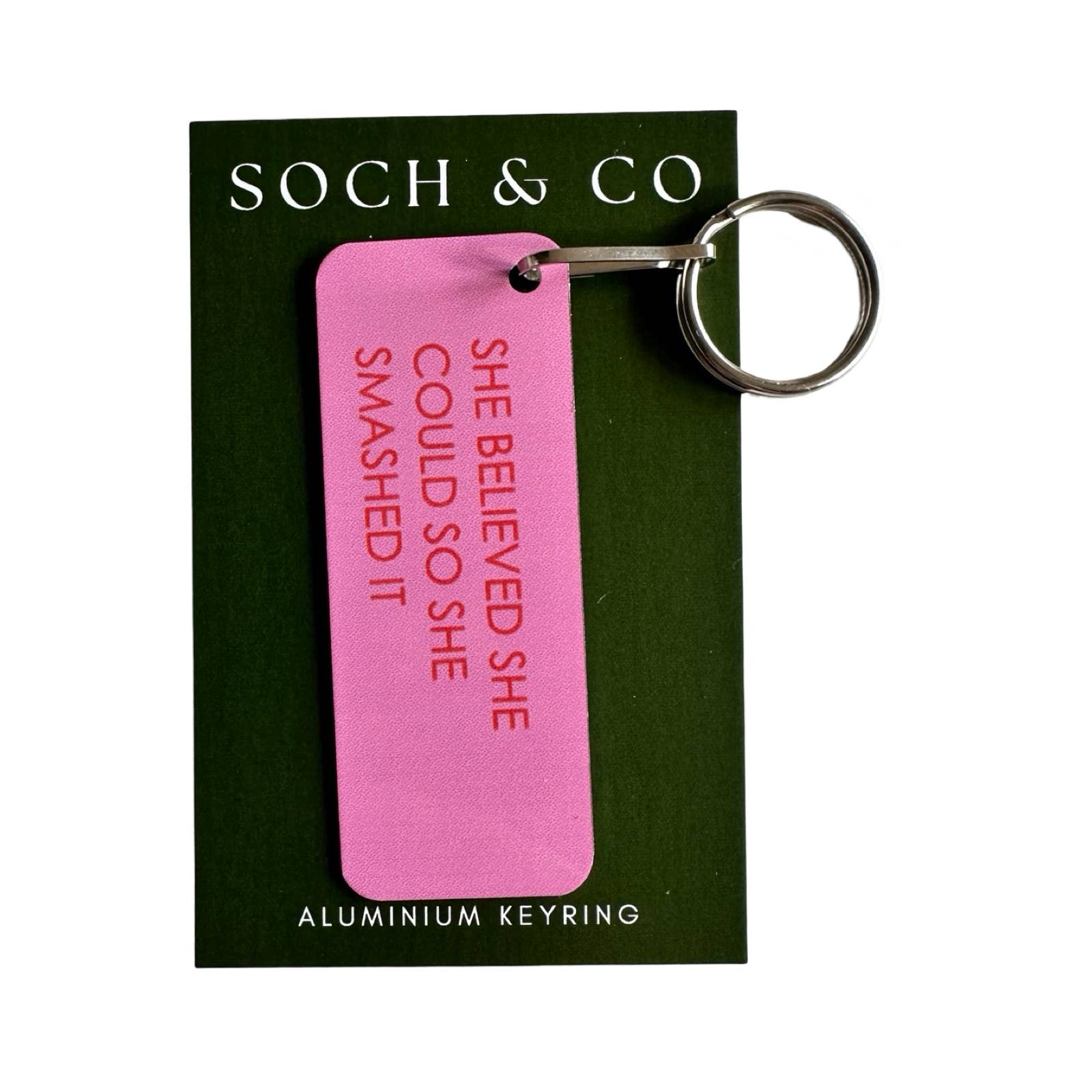soch and co - Wholesale Keychain - Women's - She believed she could keyring0