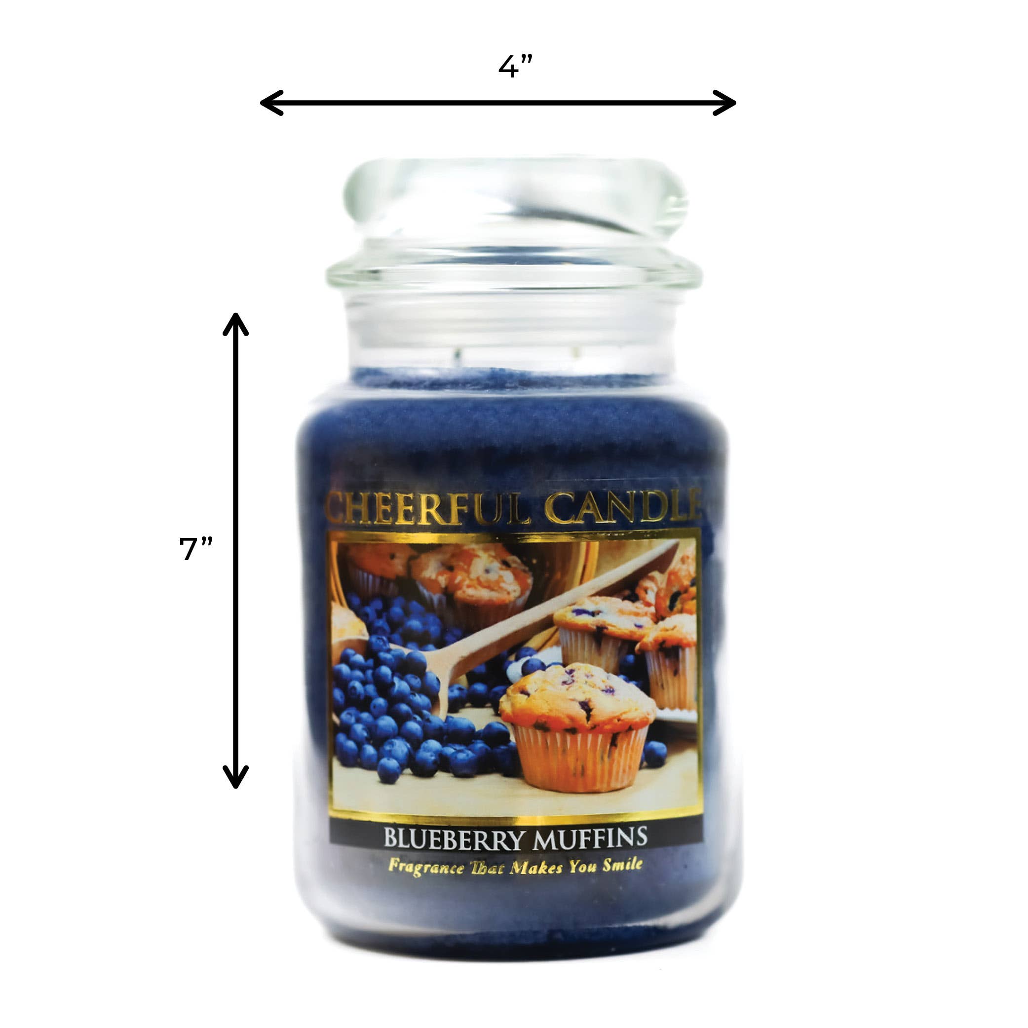A Cheerful Giver - Wholesale Jar/Filled Candle - Cheerful Candle (24oz.) – Blueberry Muffins5