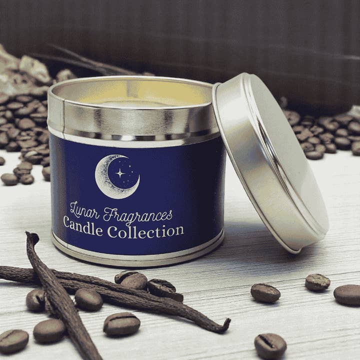 Dark Opium Soy Wax Tin Candle for wholesale by Lunar Fragrances