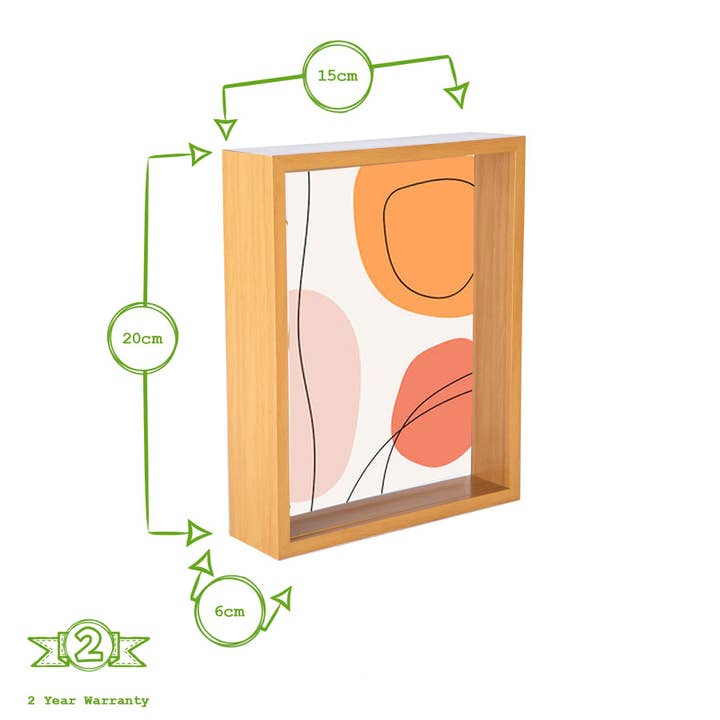 Rinkit Ltd – Moldura por atacado – Moldura 3D Nicola Spring para Foto 20 x 25 cm - Madeira Clara4