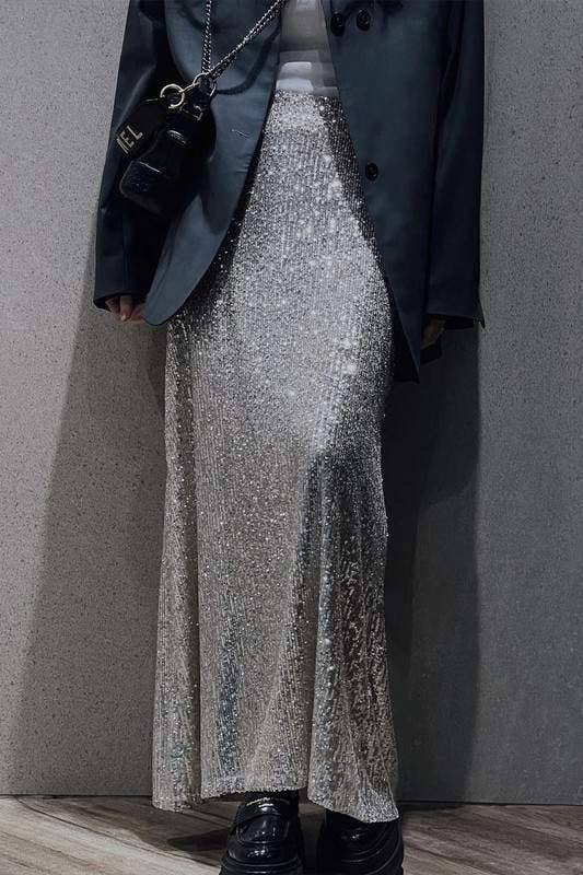Queen Fashion - Wholesale Skirt - Women's - sequins long skirt6