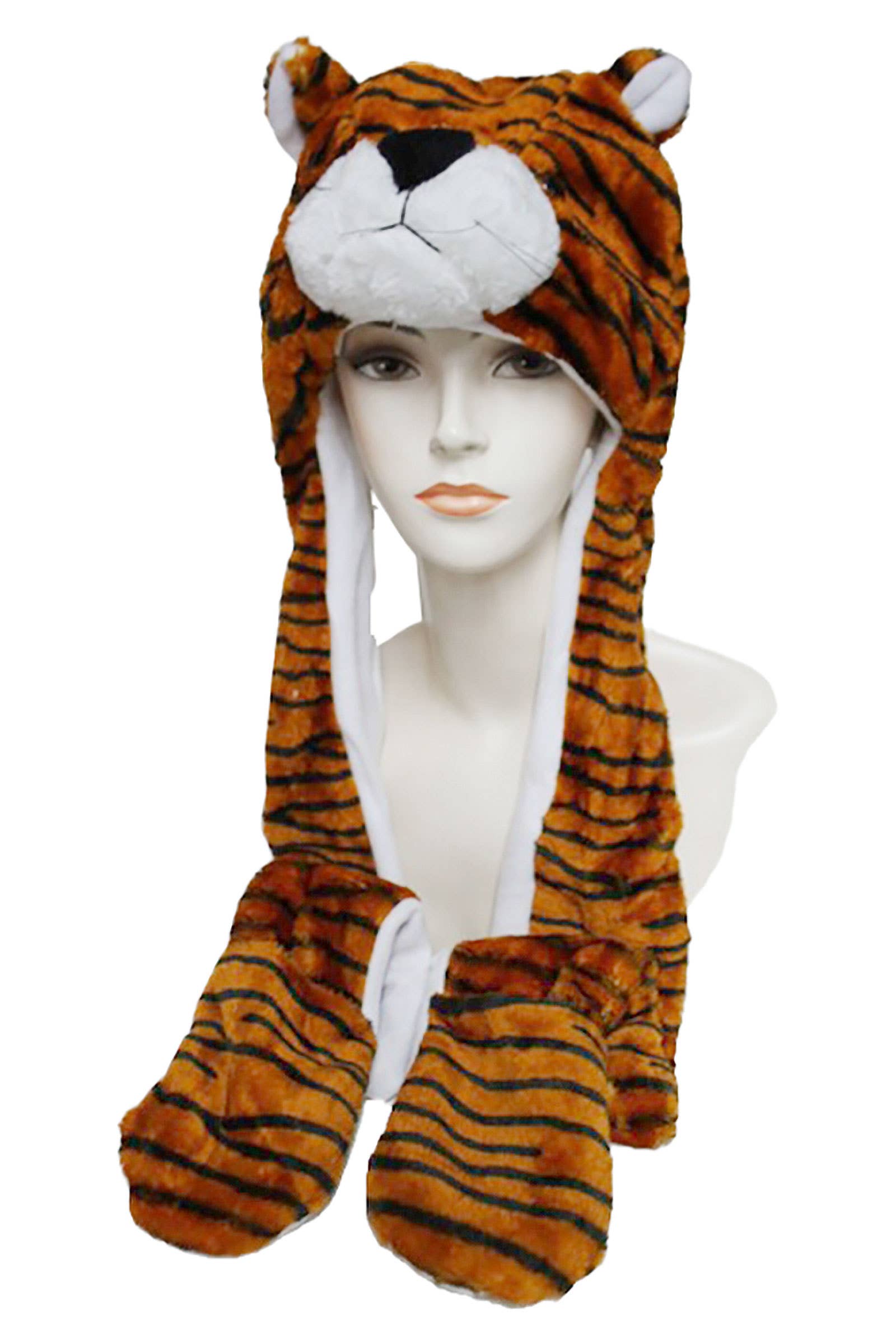 Cap Zone - Vente Bonnet – femme - Chapeau en peluche Animal Pals avec longues oreilles rabattables4
