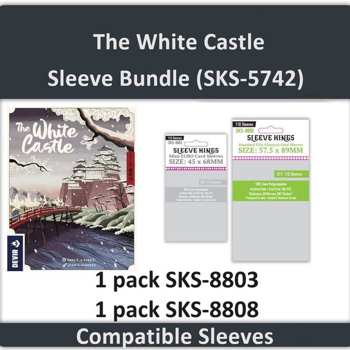 Pacchetto custodia per carte compatibile con il gioco «The White Castle» per la vendita all'ingrosso da parte di Mayday Games