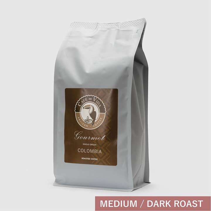 1kg Bag Premium Roasted Coffee Beans (Dar Roast) for wholesale by Cafe De Vida Ltd