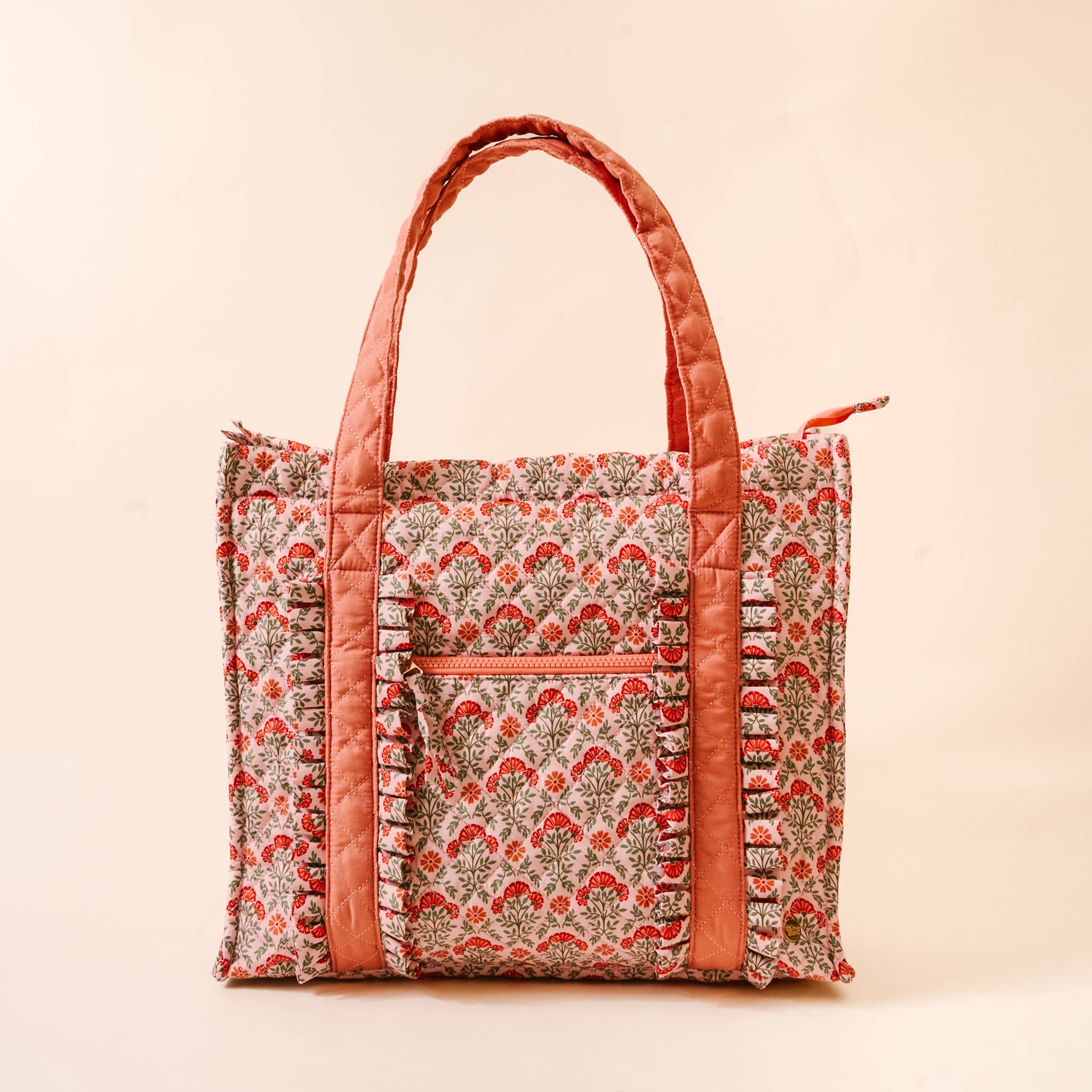 The Darling Effect - Wholesale Tote Bag - Women's - The Everyday Quilted Tote Bag-Everbloom Dusty Rose0